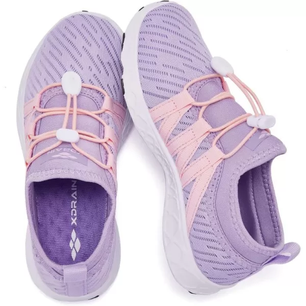 ALEADER Kids Slipon Quick Dry Water Shoes ToddlerLittle KidBig KidPurplePink