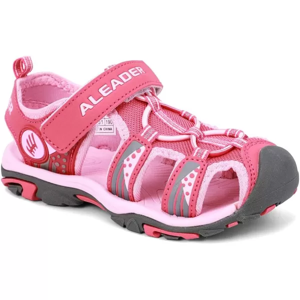 ALEADER Kids Youth Sport Water Hiking Sandals ToddlerLittle KidBig KidPink