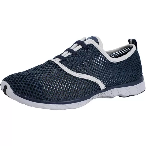 ALEADER Mens Quick Drying Aqua Water ShoesEBlue