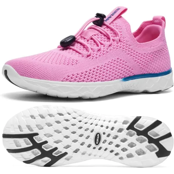 imageKOLILI Womens Stylish Water Shoes Tennis Walking Shoes with Arch Support Best for Water Sports Travel ampamp WalkIcy Pink