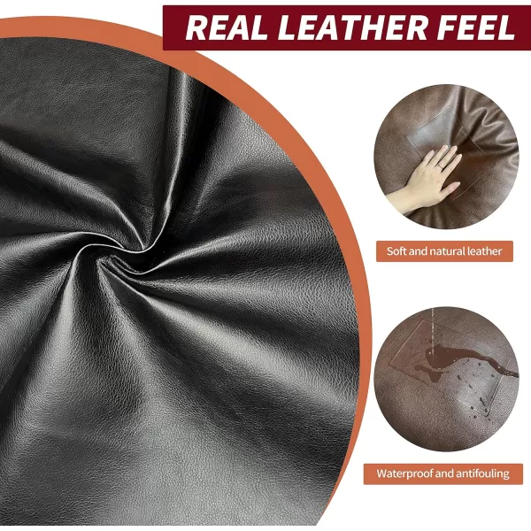 ONine Premium Leather Repair Patch5 x 8 Inches SelfAdhesive Vinyl Scratch amp Tear Kit Quickly Repair Patches for Furniture Car Interiors BagsBlack Leather5X8 in RedBrown Leather