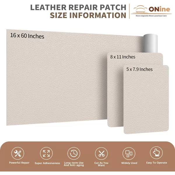 ONine Leather Repair PatchSelfAdhesive Couch PatchMulticolor Available Scratch Leather 8X11 Inch Peel and Stick for Sofas Car Seats Hand Bags JacketsNew Black8 x 11 Beige 20