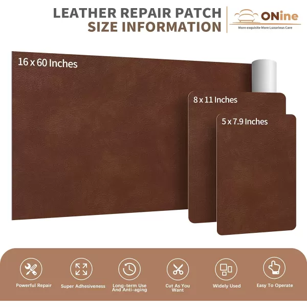 ONine Leather Repair PatchSelfAdhesive Couch PatchMulticolor Available Scratch Leather 8X11 Inch Peel and Stick for Sofas Car Seats Hand Bags JacketsNew Black5 x 79 Irregular Pattern Caramel Brown