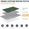 imageLeather Repair PatchLeather Repair Tape 3 x 60 inches Leather Repair Patch for FurnitureVinyl Repair KitLeather Couch Patchfor Sofas Furniture Car Seats Office ChairsGrayBlackish GreenLitchi Grain