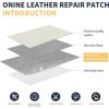 imageLeather Repair PatchLeather Repair Tape 3 x 60 inches Leather Repair Patch for FurnitureVinyl Repair KitLeather Couch Patchfor Sofas Furniture Car Seats Office ChairsGrayRice White