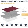 imageLeather Repair PatchLeather Repair Tape 3 x 60 inches Leather Repair Patch for FurnitureVinyl Repair KitLeather Couch Patchfor Sofas Furniture Car Seats Office ChairsGrayWine redLitchi Grain