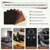 imageONine Leather Repair Patch SelfAdhesive Couch Patch Multicolor Available Scratch Leather 16X60 Inch Peel and Stick for Sofas New Dark BrownIrregular Pattern Camel
