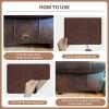 imageONine Leather Repair Patch SelfAdhesive Couch Patch Multicolor Available Scratch Leather 16X60 Inch Peel and Stick for Sofas New Dark BrownIrregular Pattern Camel