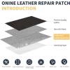 imageONine Leather Repair PatchSelfAdhesive Couch PatchMulticolor Available Scratch Leather 8X11 Inch Peel and Stick for SofasCar Seats Backpack Jackets BlackFine GrainNew Dark Brown