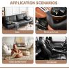 imageONine Leather Repair PatchSelfAdhesive Couch PatchMulticolor Available Scratch Leather 8X11 Inch Peel and Stick for SofasCar Seats Backpack Jackets BlackFine GrainInk Black