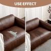 imageONine Leather Repair PatchSelfAdhesive Couch PatchMulticolor Available Scratch Leather 8X11 Inch Peel and Stick for SofasCar Seats Backpack Jackets BlackFine GrainGray Leather