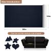imageONine Leather Repair PatchSelfAdhesive Couch PatchMulticolor Available Scratch Leather 8X11 Inch Peel and Stick for SofasCar Seats Backpack Jackets BlackFine GrainNavy Blue