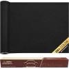 imageONine Leather Repair PatchSelfAdhesive Couch PatchMulticolor Available Scratch Leather 8X11 Inch Peel and Stick for SofasCar Seats Backpack Jackets BlackFine GrainInk Black
