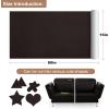 imageONine Leather Repair PatchSelfAdhesive Couch PatchMulticolor Available Scratch Leather 8X11 Inch Peel and Stick for SofasCar Seats Backpack Jackets BlackFine GrainDark Brown