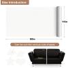 imageONine Leather Repair PatchSelfAdhesive Couch PatchMulticolor Available Scratch Leather 8X11 Inch Peel and Stick for SofasCar Seats Backpack Jackets BlackFine GrainPearl White