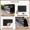 imageONine Leather Repair PatchSelfAdhesive Couch PatchMulticolor Available Scratch Leather 8X11 Inch Peel and Stick for SofasCar Seats Backpack Jackets BlackFine GrainInk Black