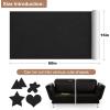 imageONine Leather Repair PatchSelfAdhesive Couch PatchMulticolor Available Scratch Leather 8X11 Inch Peel and Stick for SofasCar Seats Backpack Jackets BlackFine GrainInk Black
