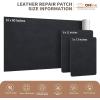 imageONine Leather Repair PatchSelfAdhesive Couch PatchMulticolor Available Scratch Leather 8X11 Inch Peel and Stick for SofasCar Seats Backpack Jackets BlackFine GrainNew Gray