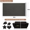 imageONine Leather Repair PatchSelfAdhesive Couch PatchMulticolor Available Scratch Leather 8X11 Inch Peel and Stick for SofasCar Seats Backpack Jackets BlackFine GrainGray Leather