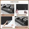 imageONine Leather Repair Tape Leather Repair Patch 16 x 60 Inch SelfAdhesive Couch Patch for Furniture Sofas Car Seats Pure BlackFine Grain