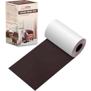 imageLeather Repair PatchLeather Repair Tape 3 x 60 inches Leather Repair Patch for FurnitureVinyl Repair KitLeather Couch Patchfor Sofas Furniture Car Seats Office ChairsGrayDark Reddish Brown