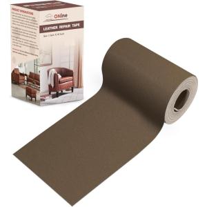 imageLeather Repair PatchLeather Repair Tape 3 x 60 inches Leather Repair Patch for FurnitureVinyl Repair KitLeather Couch Patchfor Sofas Furniture Car Seats Office ChairsGrayDark Khaki