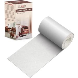 imageLeather Repair PatchLeather Repair Tape 3 x 60 inches Leather Repair Patch for FurnitureVinyl Repair KitLeather Couch Patchfor Sofas Furniture Car Seats Office ChairsGrayWhite