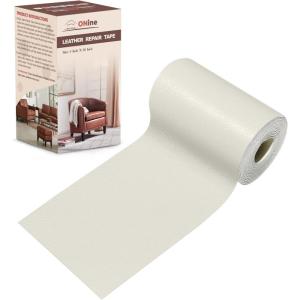 imageLeather Repair PatchLeather Repair Tape 3 x 60 inches Leather Repair Patch for FurnitureVinyl Repair KitLeather Couch Patchfor Sofas Furniture Car Seats Office ChairsGrayRice White