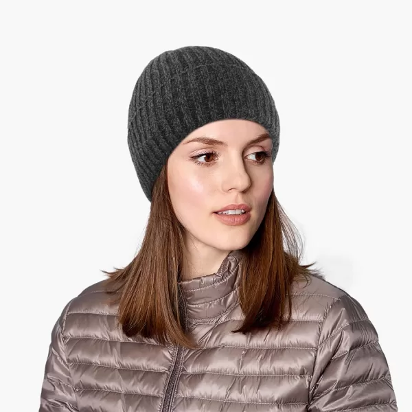 OZERO Knit Beanie Winter Hat Thermal Thick Polar Fleece Snow Skull Cap for Men and WomenGray