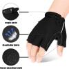 imageOZERO Fingerless Cycling Gloves for Men Women Black Mountain Bike Gloves for Riding  Workout  Motorcycle