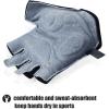 imageOZERO Fingerless Cycling Gloves for Men Women Black Mountain Bike Gloves for Riding  Workout  Motorcycle