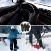 imageOZERO Men ampamp Women Winter Gloves 30F Deerskin Leather Waterresistant Windproof Cold Weather Glove for Driving HikingGrayblack
