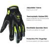 imageOZERO Motorcycle Gloves Deerskin Suede Leather Palm with Impact Protective Big Gel  Hyflex Extra Grip Touchscreen for MotocrossDrivingATV RidingMountain CyclingDirt Bike BlackLarge