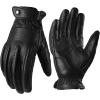 imageOZERO Motorcycle Gloves for Men  Genuine Leather Touchscreen Motorbike Glove for BMX ATV MTB Riding Road Racing Cycling Motocross Hunting