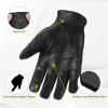 imageOZERO Motorcycle Gloves for Men  Genuine Leather Touchscreen Motorbike Glove for BMX ATV MTB Riding Road Racing Cycling Motocross Hunting