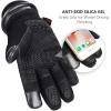 imageOZERO Waterproof Winter Gloves Men Women 30  Cold Proof Touchscreen Anti Slip Silicon Palm  Heated Glove Thermal for Driving Cycling Motorcycle in Cold Weather Warmest Gifts for Dad