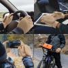 imageOZERO Winter Gloves Fingerless Convertible Mittens Thermal Polar Fleece Insulated Lining Windproof Warm for Men WomenApricot