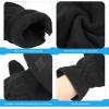 imageOZERO Winter Gloves Fingerless Convertible Mittens Thermal Polar Fleece Insulated Lining Windproof Warm for Men WomenBlack