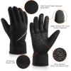 imageOZERO Winter Gloves for Men Women Waterproof TouchScreen Glove Thermal Coldproof Snow Gloves for Driving Cycling SkiingXLarge