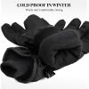 imageOZERO Winter Gloves for Men Women Waterproof Touchscreen Ski Gloves for Cold Weather Snowmobile Driving Hiking Large Black