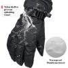 imageOZERO Winter Gloves for Men Women Waterproof Touchscreen Ski Gloves for Cold Weather Snowmobile Driving Hiking Large Black