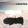 imageOZERO Winter Thermal Mittens Cold Proof WaterResistant Winter Warm Gloves for SkiingSnowmobileShoveling Snow Black Large