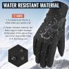 imageOZERO Winter Touchscreen Gloves for Men Warm Running Gloves Windproof Water Resistant  Lightweight Thermal Glove for Hiking Cycling DrivingAll Black