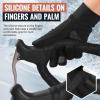 imageOZERO Winter Touchscreen Gloves for Men Warm Running Gloves Windproof Water Resistant  Lightweight Thermal Glove for Hiking Cycling DrivingAll Black
