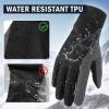 imageOZERO Winter Touchscreen Gloves for Men Warm Running Gloves Windproof Water Resistant  Lightweight Thermal Glove for Hiking Cycling DrivingBlack