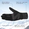 imageOZERO Winter Touchscreen Gloves for Men Warm Running Gloves Windproof Water Resistant  Lightweight Thermal Glove for Hiking Cycling DrivingBlack