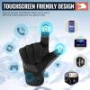 imageOZERO Winter Touchscreen Gloves for Men Warm Running Gloves Windproof Water Resistant  Lightweight Thermal Glove for Hiking Cycling DrivingBlack