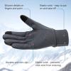 imageOZERO Winter Touchscreen Gloves for Men Warm Running Gloves Windproof Water Resistant  Lightweight Thermal Glove for Hiking Cycling DrivingGrey