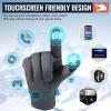 imageOZERO Winter Touchscreen Gloves for Men Warm Running Gloves Windproof Water Resistant  Lightweight Thermal Glove for Hiking Cycling DrivingGrey