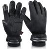 imageOZERO Waterproof Winter Gloves Men Women 30  Cold Proof Touchscreen Anti Slip Silicon Palm  Heated Glove Thermal for Driving Cycling Motorcycle in Cold Weather Warmest Gifts for Dad